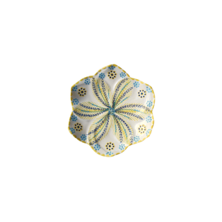 Tulip Dinner Set Saffron + Blue (for 6)