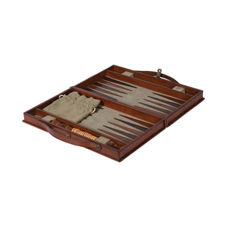 Backgammon Set in Leather Case