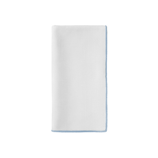 Cotton Feel Napkins with Colour Trim (pack of 12)