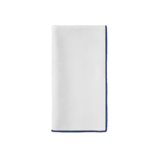 Cotton Feel Napkins with Colour Trim (pack of 12)