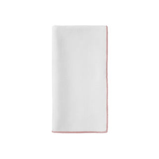 Cotton Feel Napkins with Colour Trim (pack of 12)