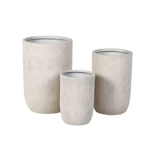 Ribbed Planters (set of 3)