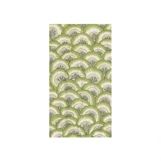 Pontchartrain Scallop Green Guest Towel