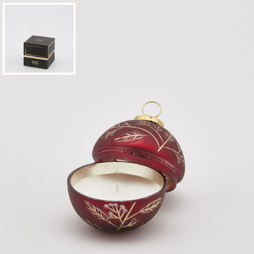 Candela C/Vetro Sfera Bacche