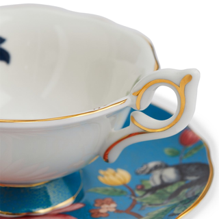 Sapphire Garden Teacup & Saucer