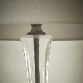 Faded Green Glass Table Lamp