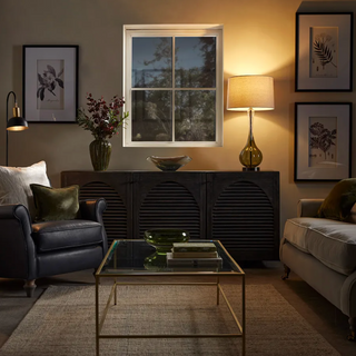 Faded Green Glass Table Lamp