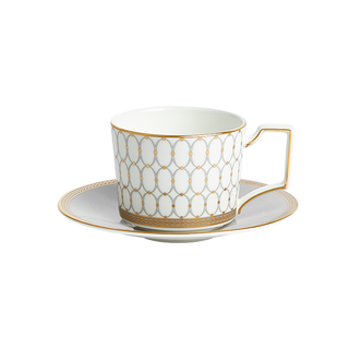 Grey Renaissance Tea Cup & Saucer (WL)