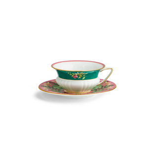 Pink Lotus Teacup & Saucer