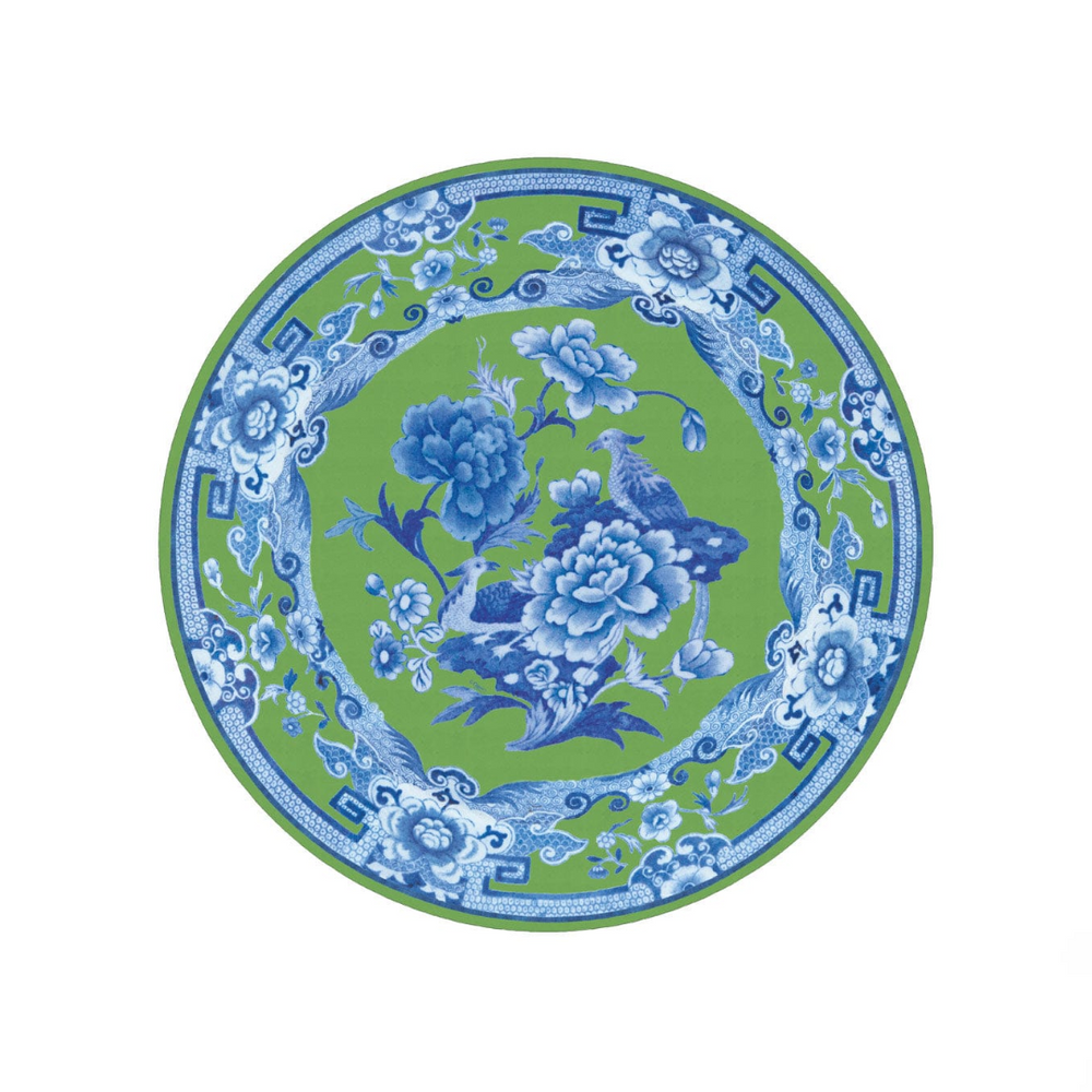 Green and Blue Plate Die-cut Placemat