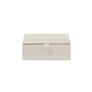 Faux Leather Container with Lid