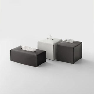 Genuine Leather Tissue Box