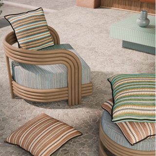 Outdoor Serape Cushion 45x45