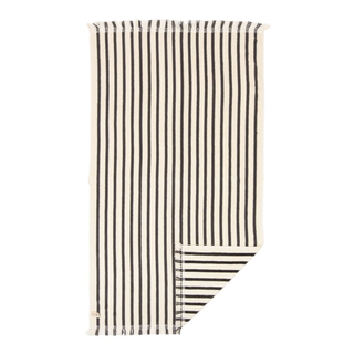 Beach Towel - Monaco Black Stripe