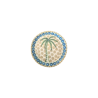 Handpainted beach house cocktail plate