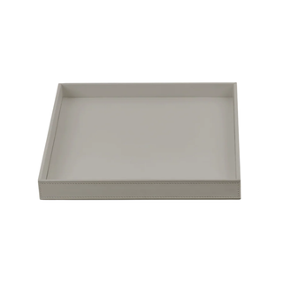 Faux Leather Square Tray