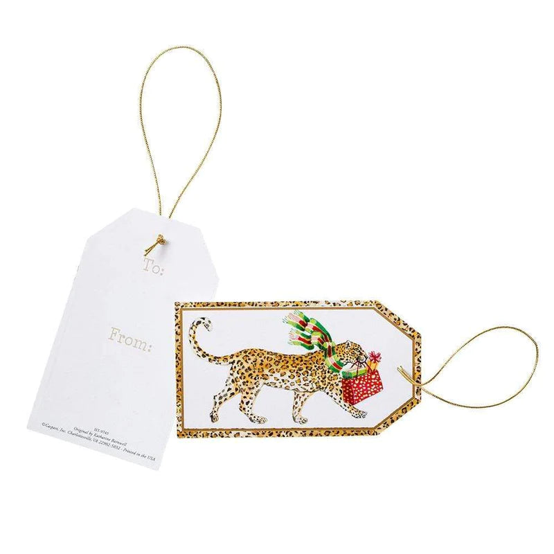 
                  
                    Load image into Gallery viewer, Leopards in Snow Gift Tag
                  
                