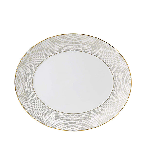 Wedgwood Gio Gold Oval Serving Platter