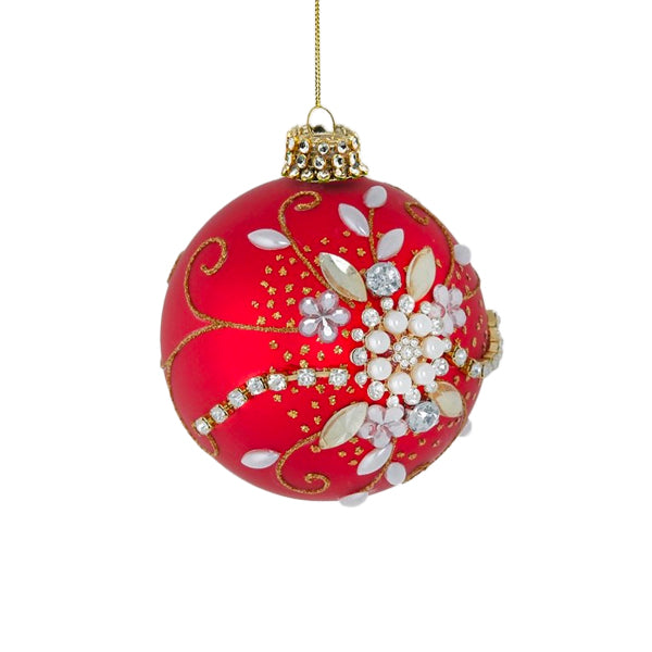 Red Flower Bauble