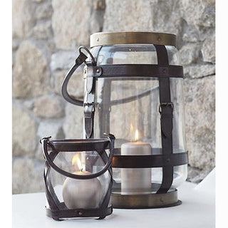 Glass & Leather Lantern (WL)