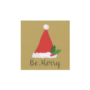 
                  
                    Load image into Gallery viewer, Be Merry Paper Cocktail Napkins
                  
                