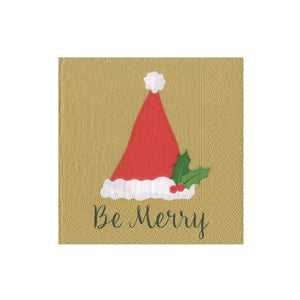 
                  
                    Load image into Gallery viewer, Be Merry Paper Cocktail Napkins
                  
                