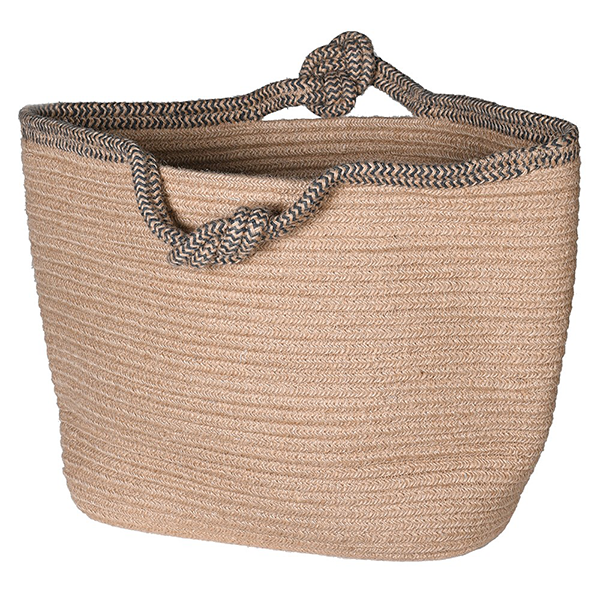 Knot Handle Rope and Jute Basket