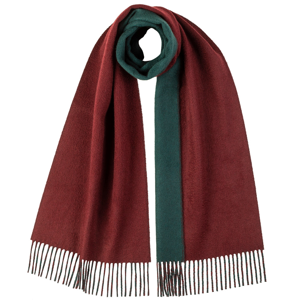 Contrast Reversible Cashmere Scarf