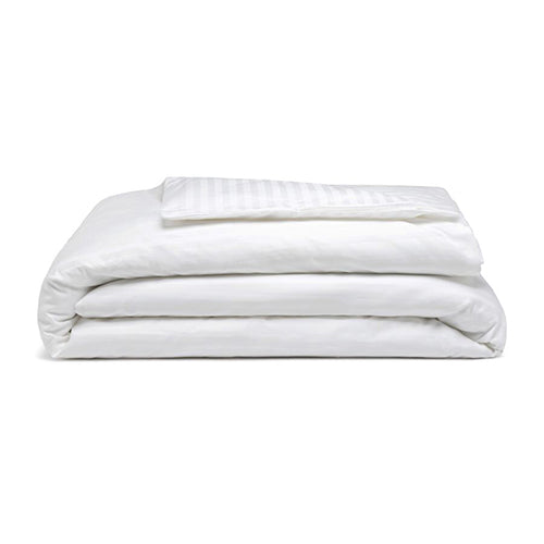 
                  
                    Load image into Gallery viewer, Egyptian Cotton Satin Stripe Duvet Set (+2 pillowcases)
                  
                