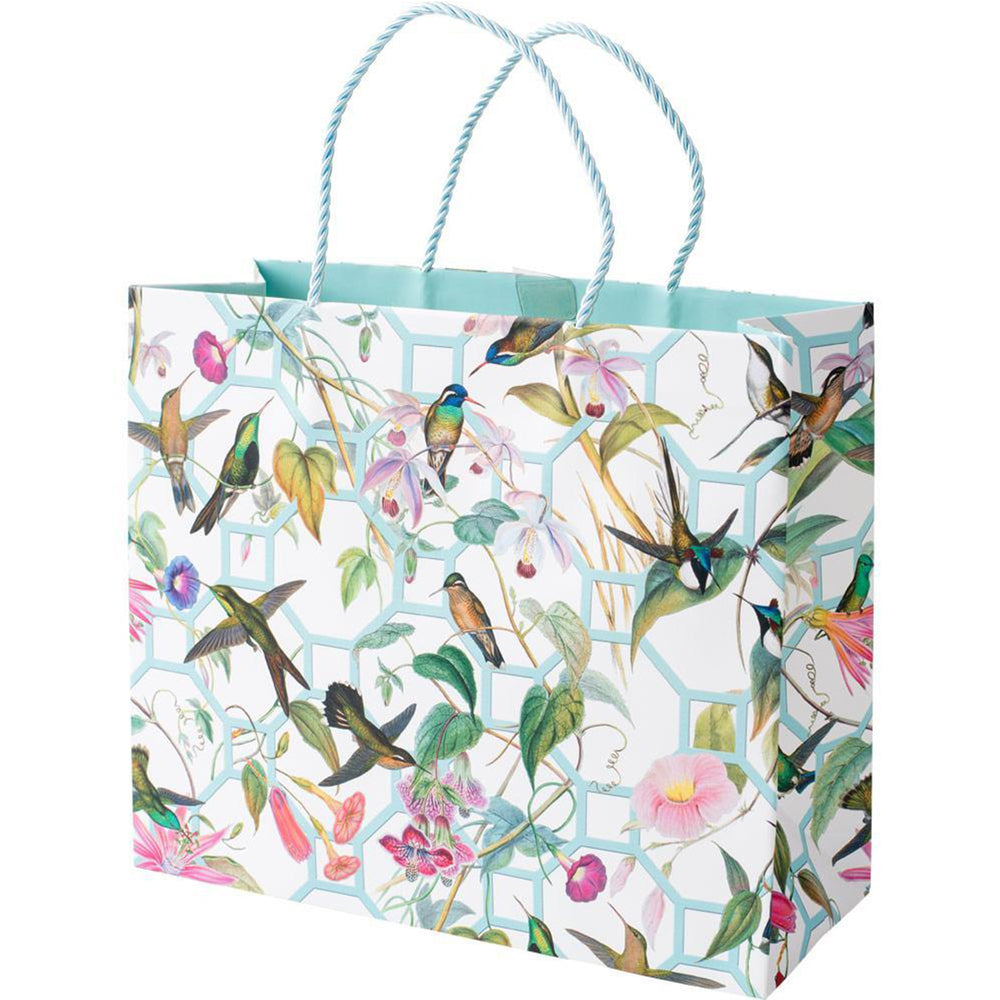 Hummingbird Trellis Large Gift Bag