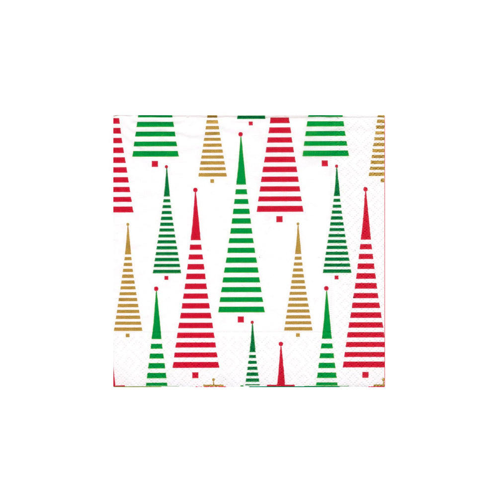 Tree Boxed Cocktail Paper Napkins