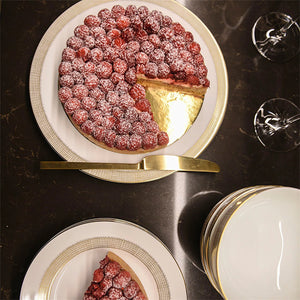 
                  
                    Load image into Gallery viewer, Lace Gold Dinner Plate
                  
                