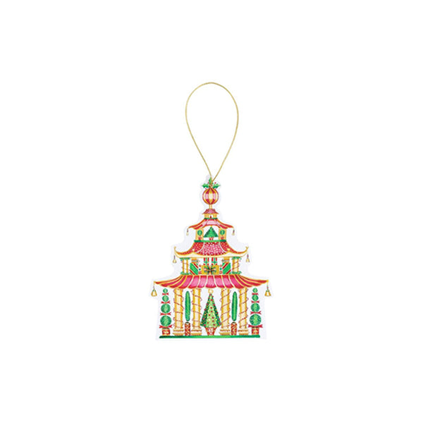 Christmas Pagoda Decorative Die-Cut Gift Tags