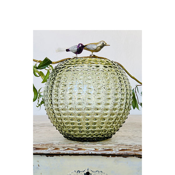 Anna von Lipa Hobnail Globe Vase
