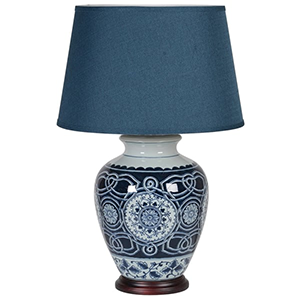 Blue And White Table Lamp