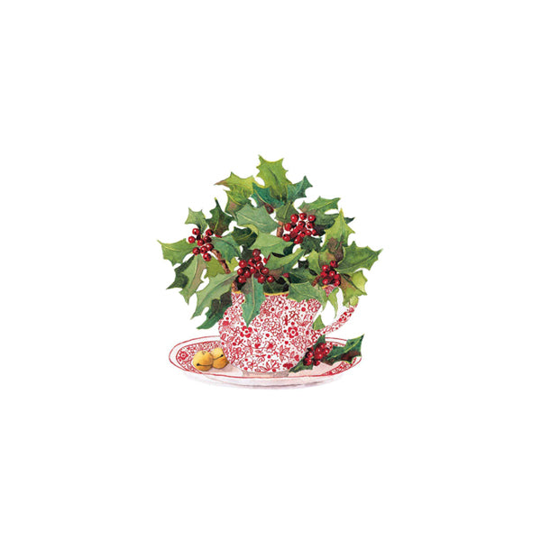 Christmas Tea Decorative Die-Cut Gift Tag