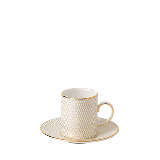 Wedgwood Gio Gold Espresso Cup & Saucer Pair (WL)