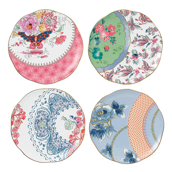 Butterfly Bloom Set Of 4 Plates