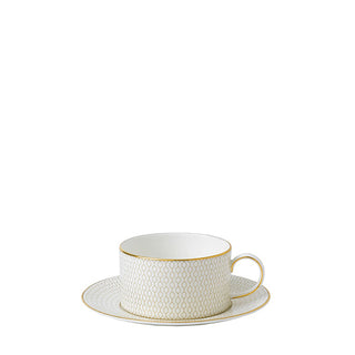 Wedgwood Gio Gold Tea Cup & Saucer Boxed (WL)