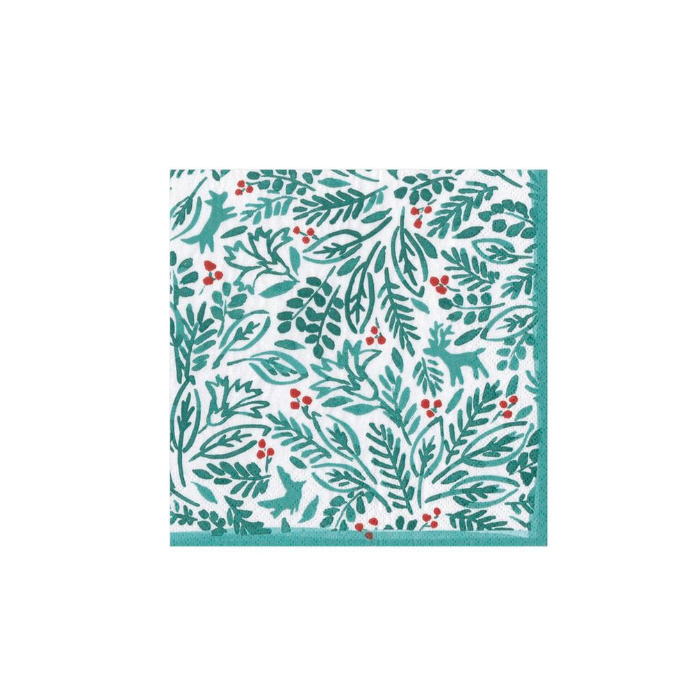 Winter Fauna Cocktail Napkins